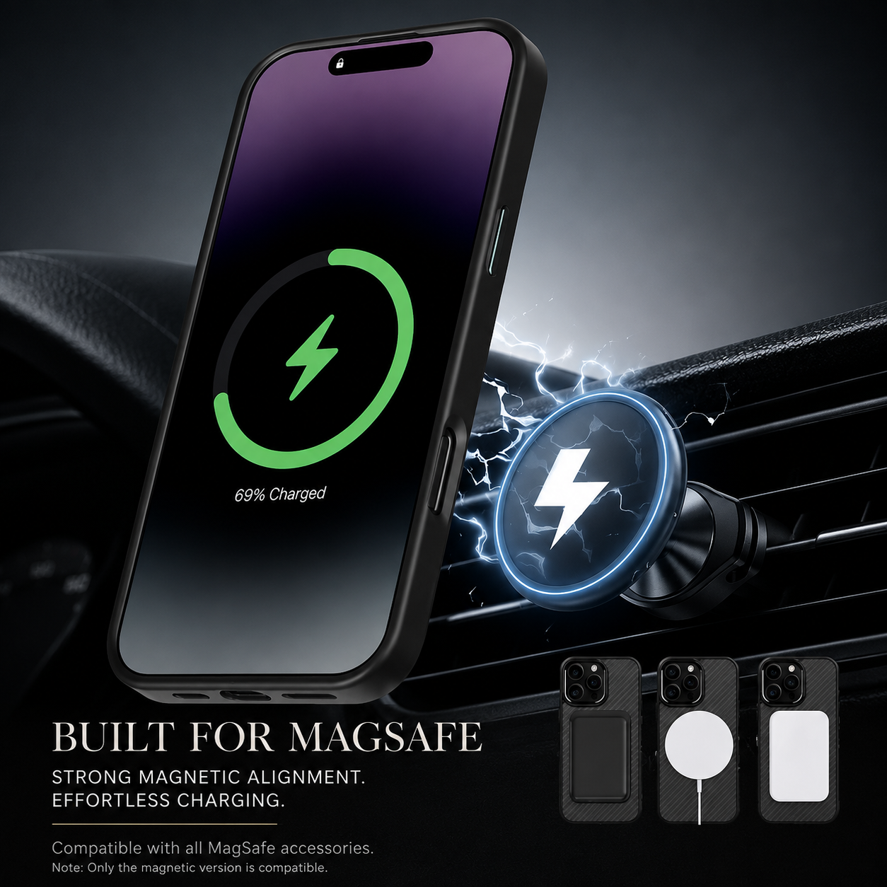 Premium iPhone Case Carbon Fiber Aramid Armor Cover Metal Frame Shockproof Full Coverage Anti Scratch Wireless Charging Slim Protective Design
